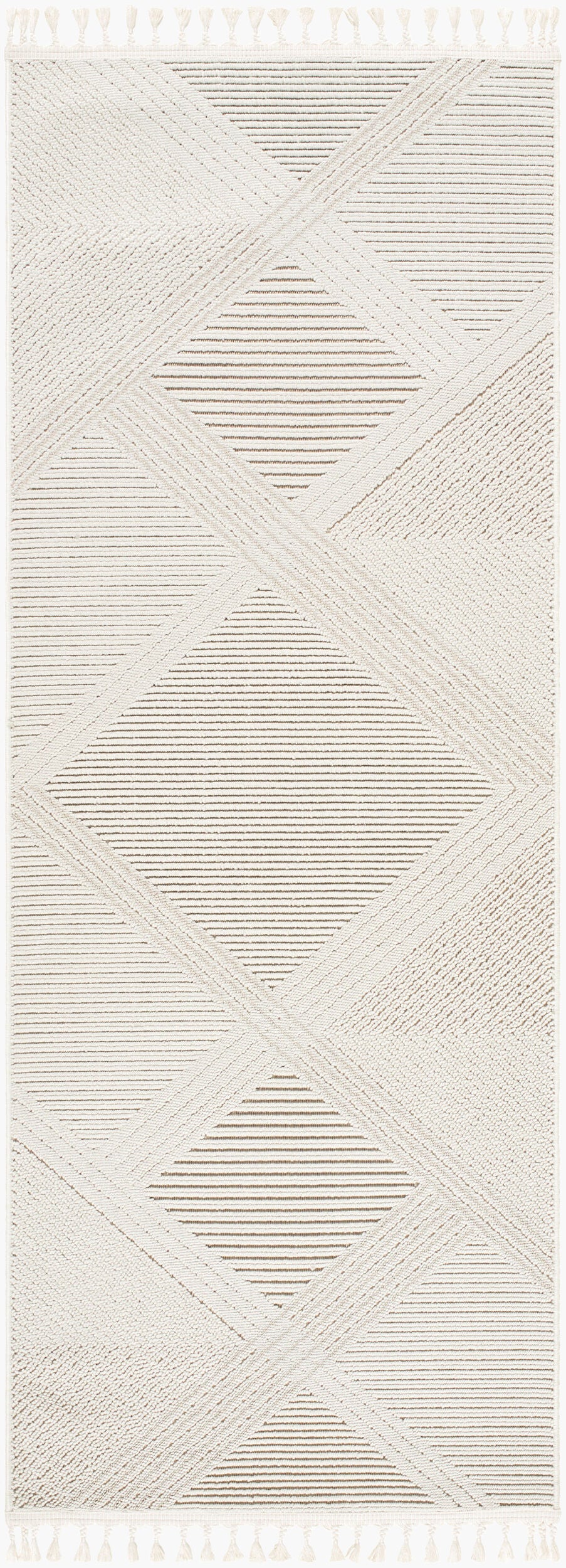 Finland FND-2304 7ft Runner Machine Woven Runner Rug