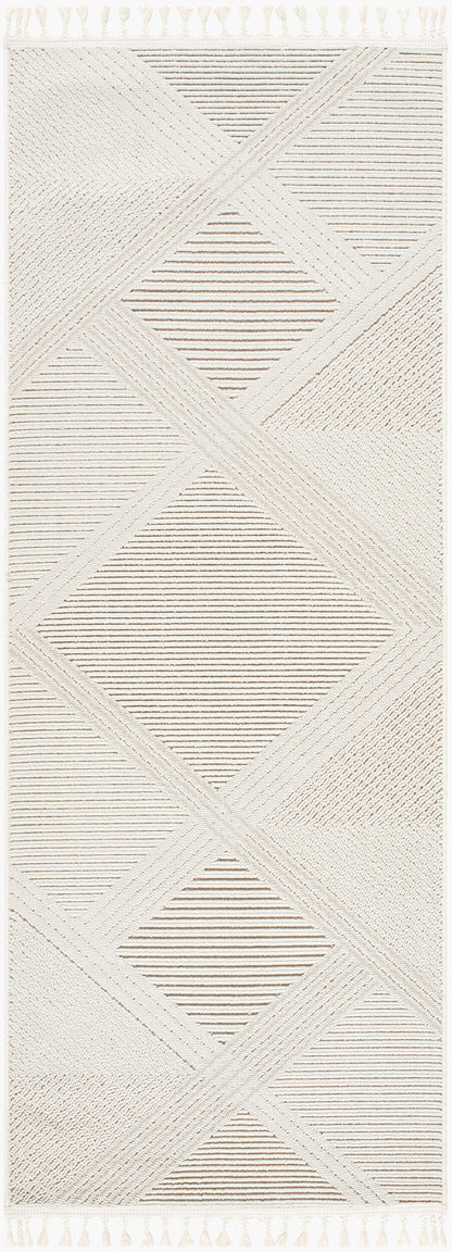 Finland FND-2304 7ft Runner Machine Woven Runner Rug
