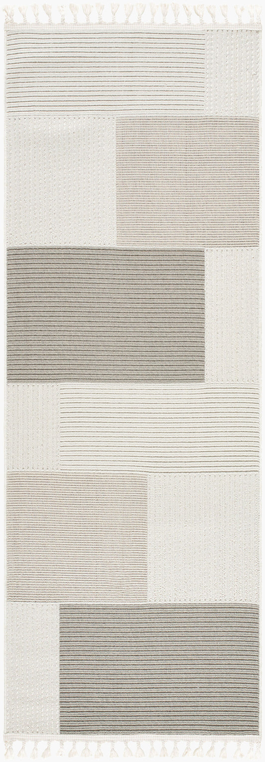 Finland FND-2307 7ft Runner Machine Woven Runner Rug
