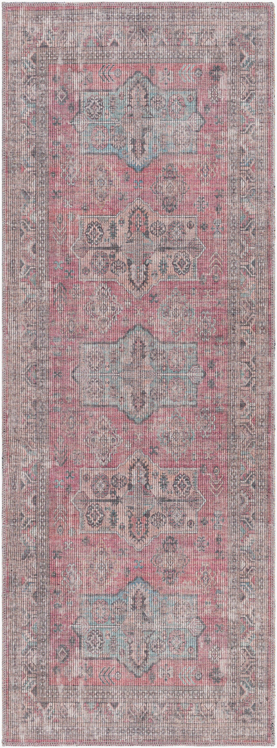 Farrell FRL-2300 7ft Runner Machine Woven Washable Runner Rug