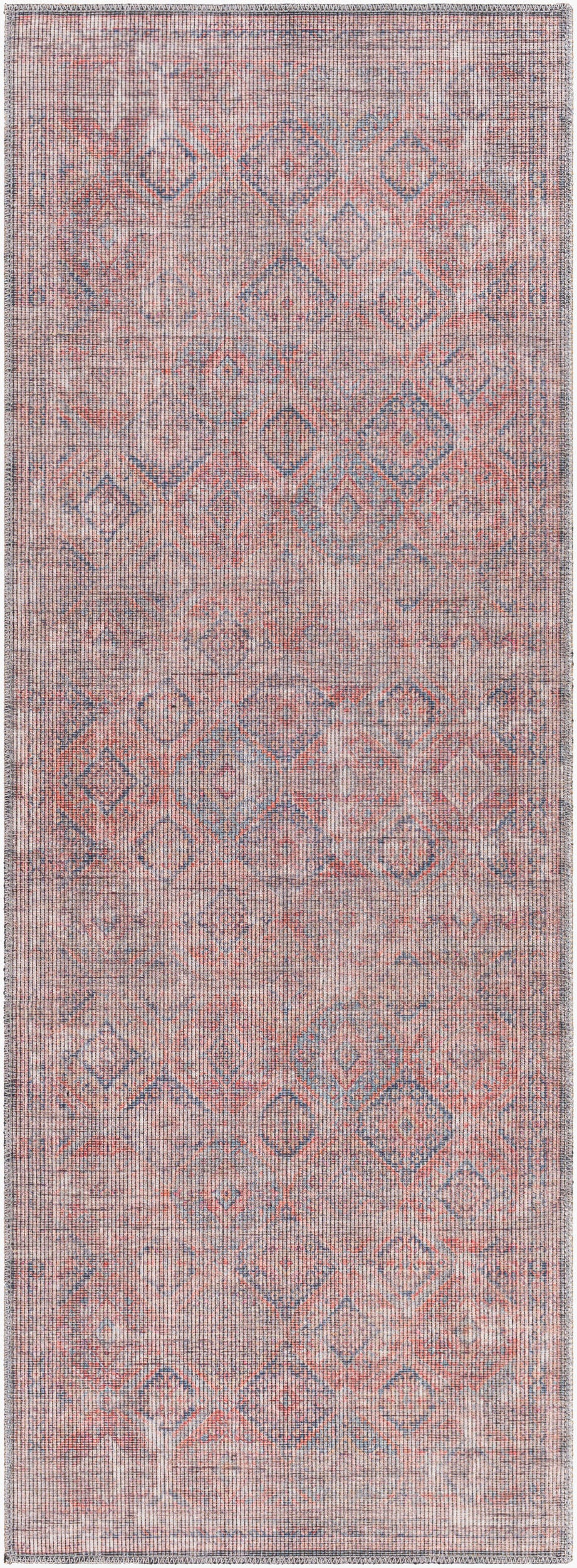 Farrell FRL-2301 7ft Runner Machine Woven Washable Runner Rug