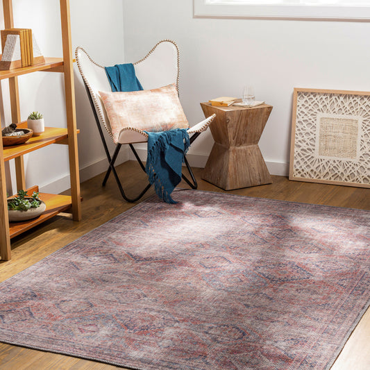 Farrell FRL-2301 5' x 7' Machine Woven Washable Area Rug