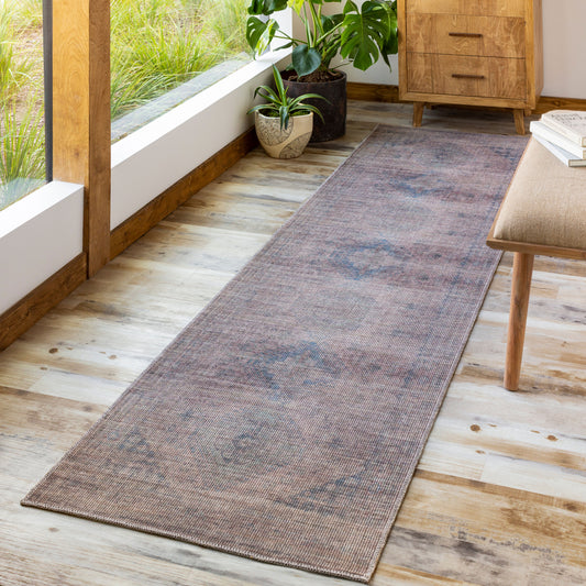 Farrell FRL-2302 7ft Runner Machine Woven Washable Runner Rug