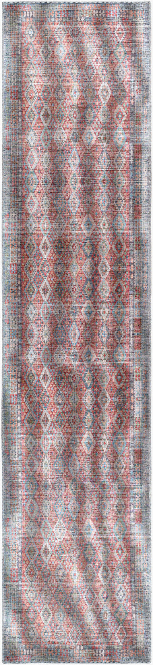 Farrell FRL-2303 12ft Runner Machine Woven Washable Runner Rug