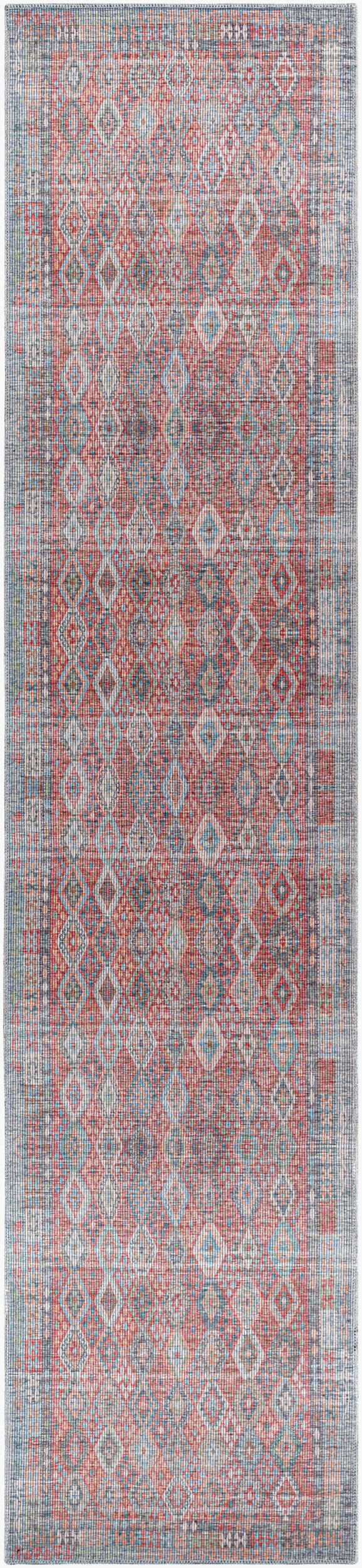 Farrell FRL-2303 12ft Runner Machine Woven Washable Runner Rug