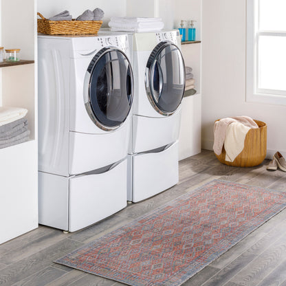 Farrell FRL-2303 10ft Runner Machine Woven Washable Runner Rug
