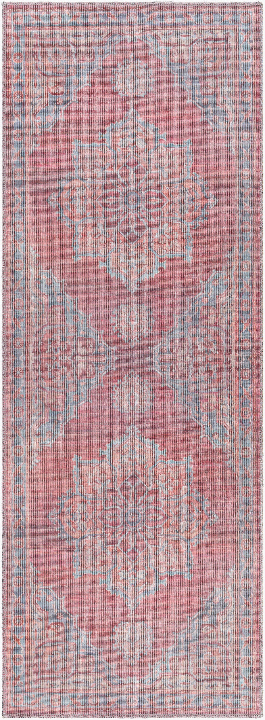 Farrell FRL-2304 12ft Runner Machine Woven Washable Runner Rug