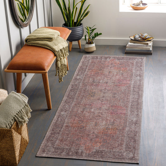 Farrell FRL-2305 12ft Runner Machine Woven Washable Runner Rug