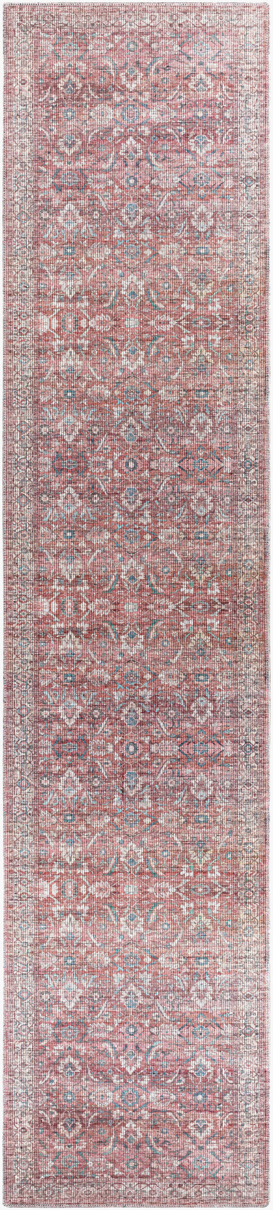 Farrell FRL-2307 12ft Runner Machine Woven Washable Runner Rug