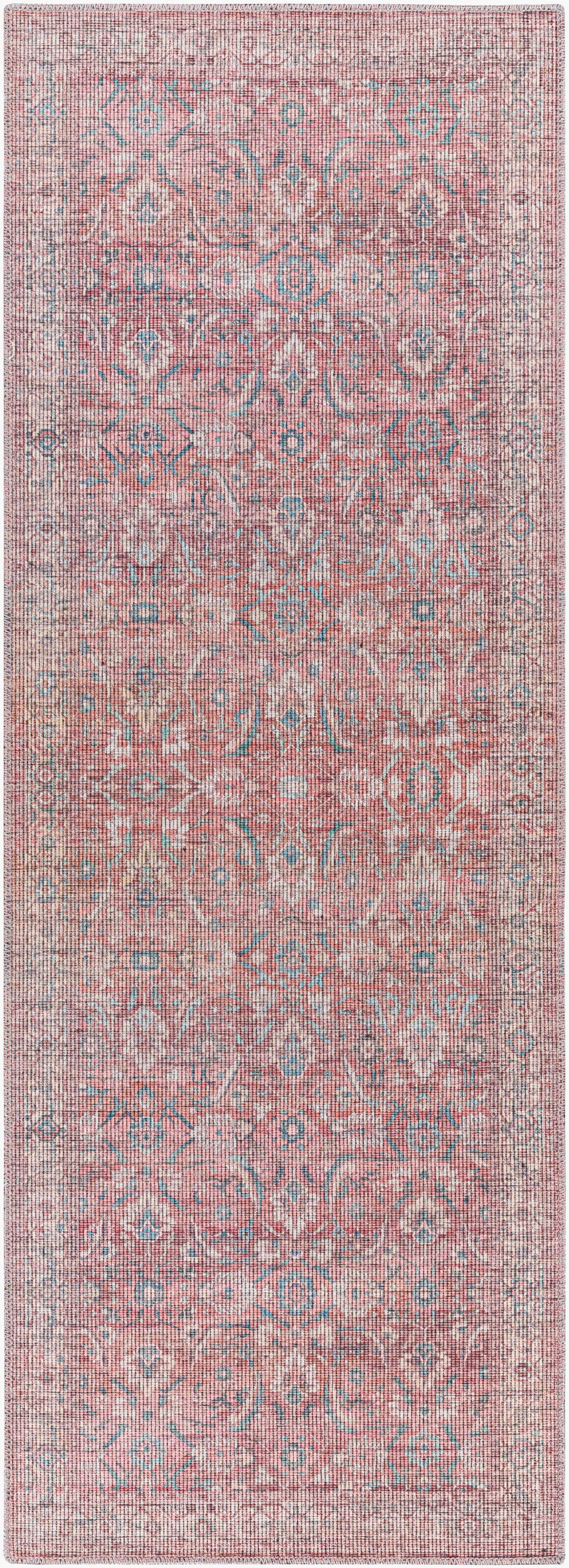Farrell FRL-2307 7ft Runner Machine Woven Washable Runner Rug