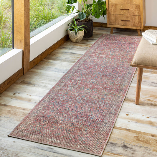 Farrell FRL-2307 7ft Runner Machine Woven Washable Runner Rug