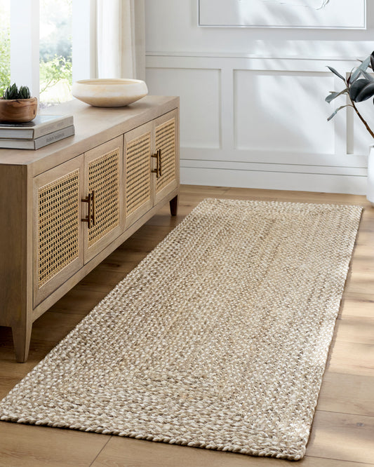 Firat FRT-2302 8ft Runner Handmade Jute Runner Rug