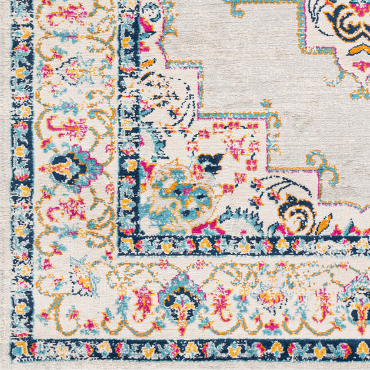 Floransa FSA-2302 5' x 7' Machine Woven Area Rug