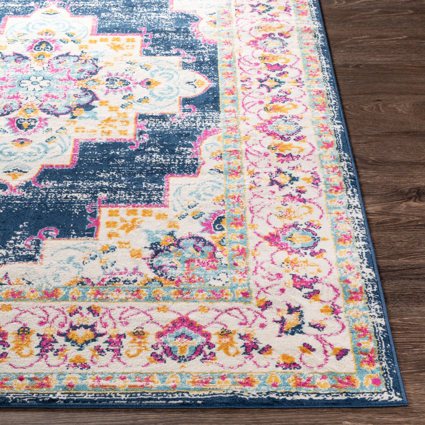 Floransa FSA-2303 5' x 7' Machine Woven Area Rug