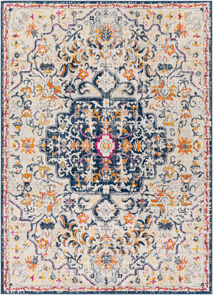 Floransa FSA-2313 5' x 7' Machine Woven Area Rug