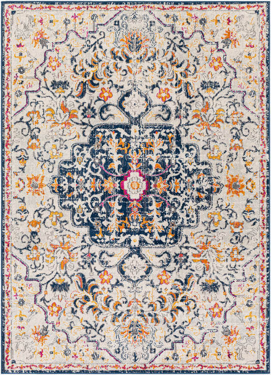 Floransa FSA-2313 5' x 7' Machine Woven Area Rug