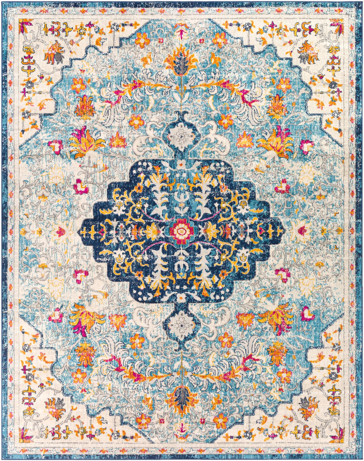 Floransa FSA-2314 8' x 10' Machine Woven Area Rug