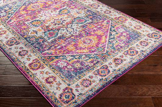 Floransa FSA-2317 5' x 7' Machine Woven Area Rug