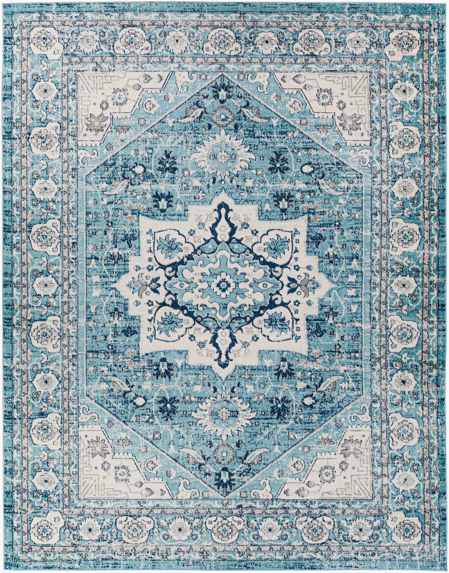 Floransa FSA-2319 8' x 10' Machine Woven Area Rug
