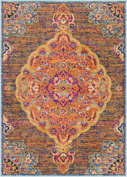 Floransa FSA-2321 5' x 7' Machine Woven Area Rug