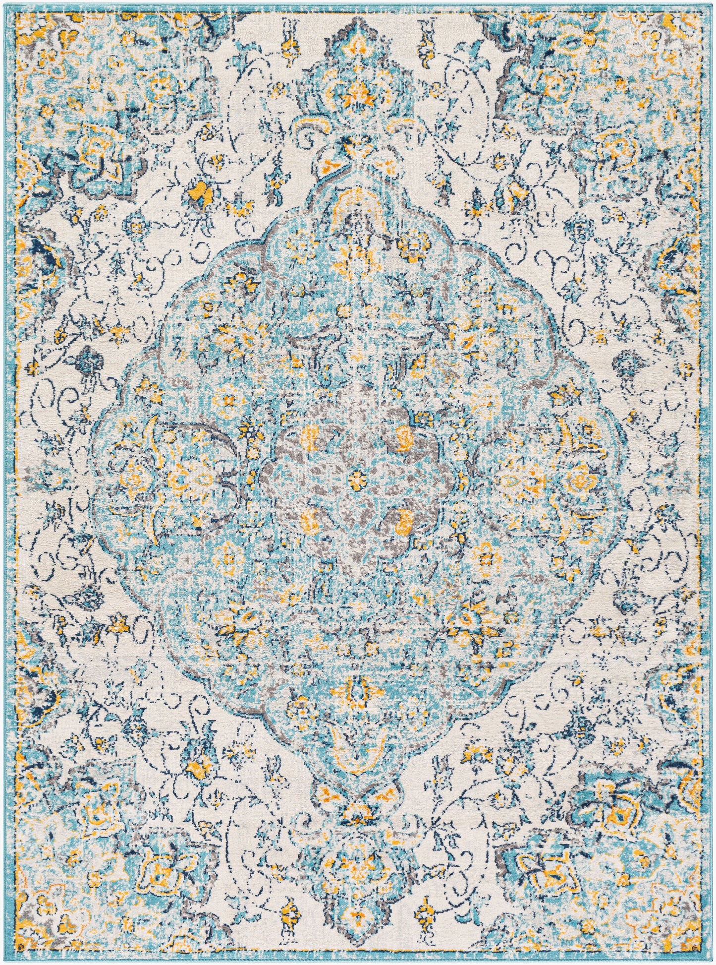Alfombra tejida a máquina Floransa FSA-2324 de 1,52 m x 2,13 m