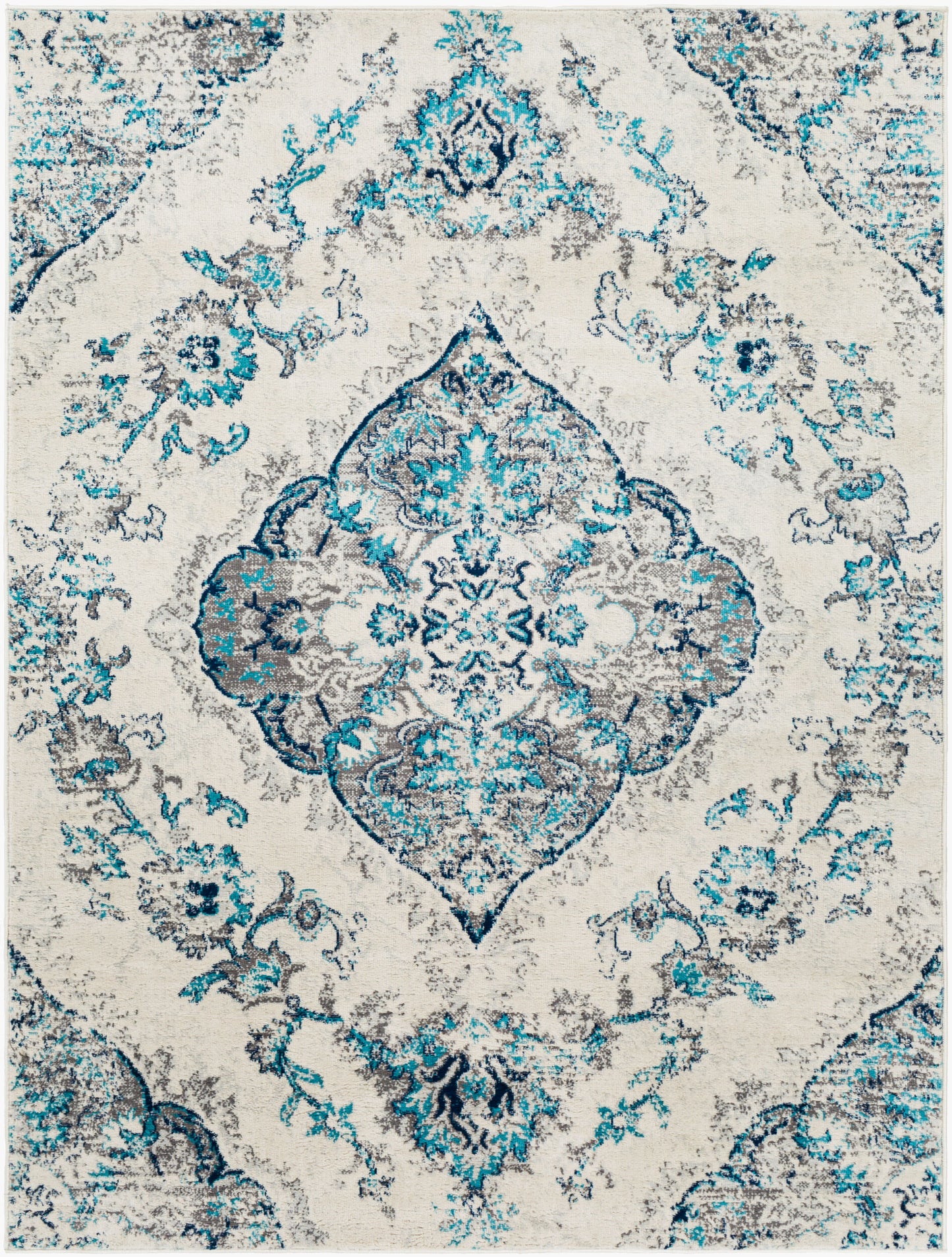 Floransa FSA-2336 6' x 9' Machine Woven Area Rug