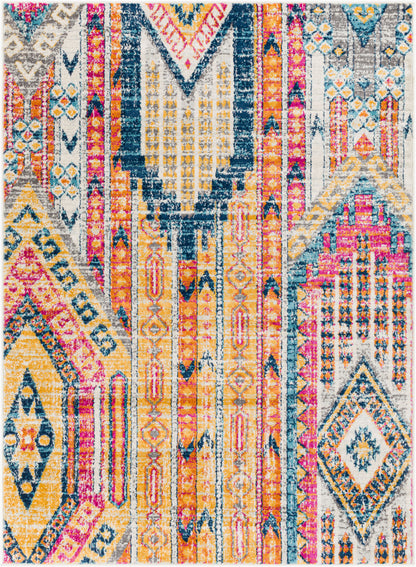 Floransa FSA-2341 5' x 7' Machine Woven Area Rug
