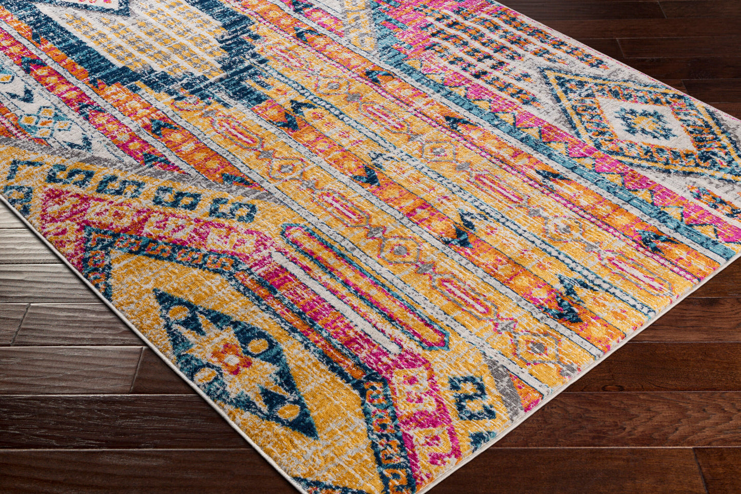 Floransa FSA-2341 5' x 7' Machine Woven Area Rug