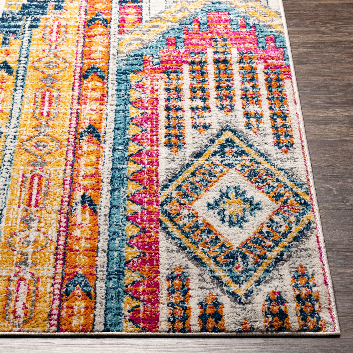 Floransa FSA-2341 5' x 7' Machine Woven Area Rug