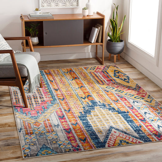 Floransa FSA-2341 5' x 7' Machine Woven Area Rug
