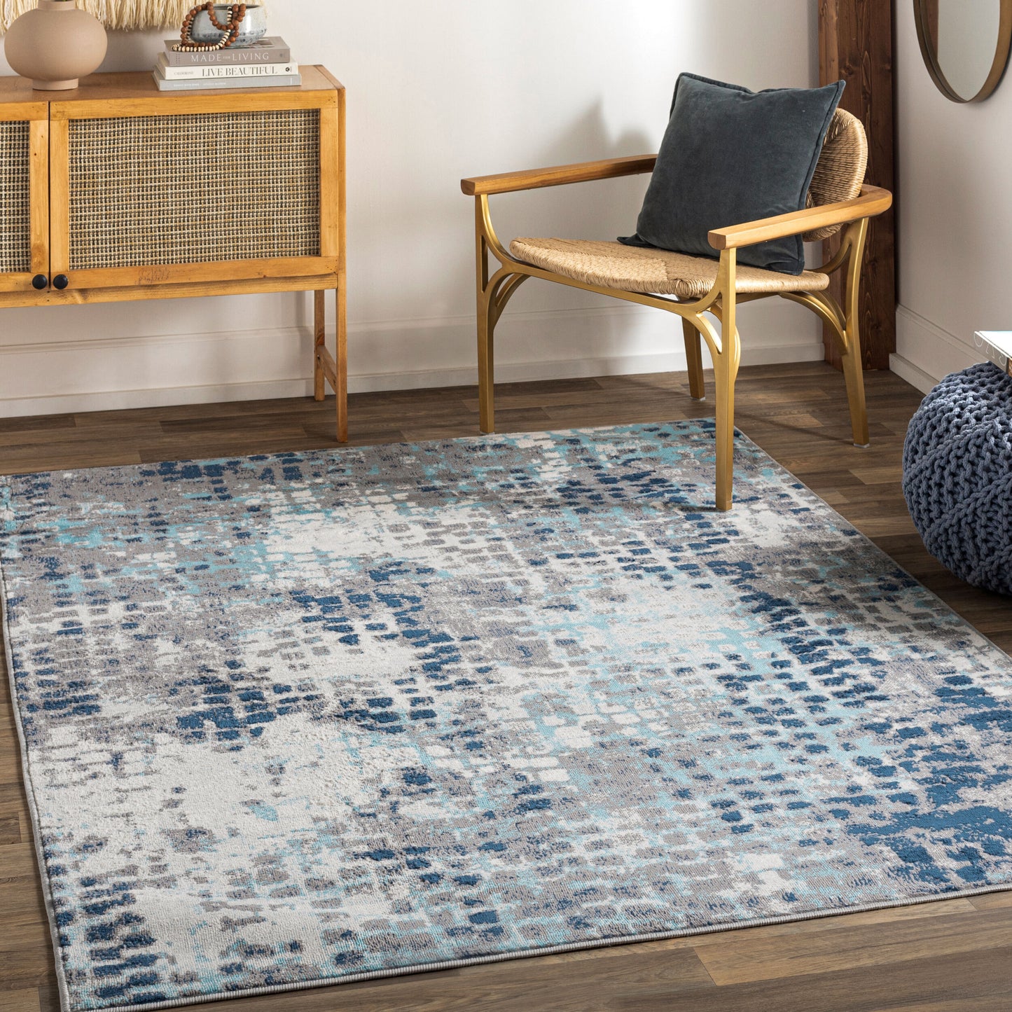 Floransa FSA-2345 9' x 12' Machine Woven Area Rug