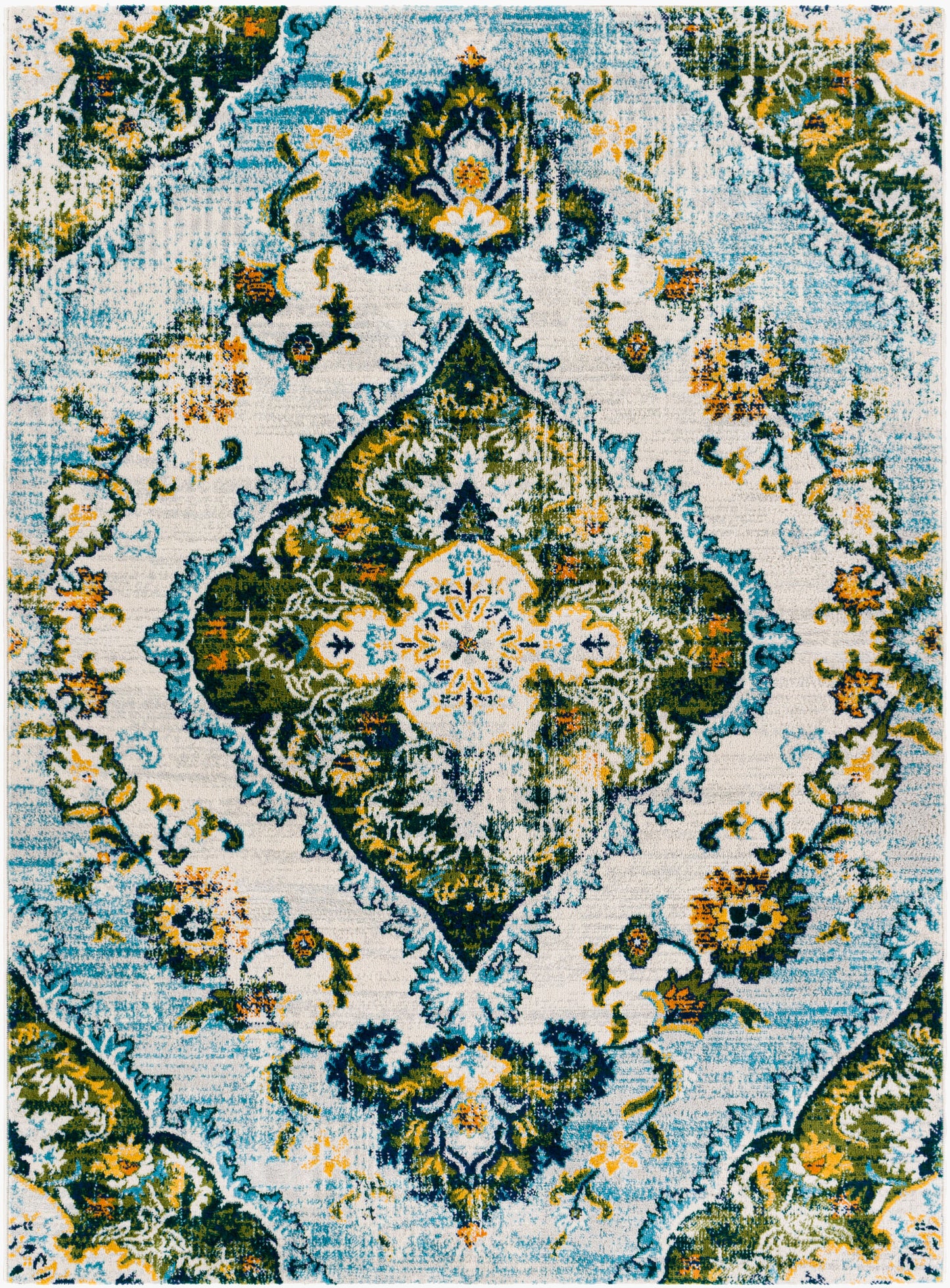 Alfombra tejida a máquina Floransa FSA-2349 de 1,52 m x 2,13 m
