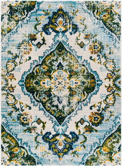 Alfombra tejida a máquina Floransa FSA-2349 de 1,52 m x 2,13 m