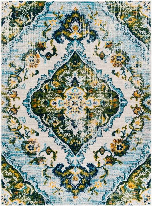 Alfombra tejida a máquina Floransa FSA-2349 de 1,52 m x 2,13 m