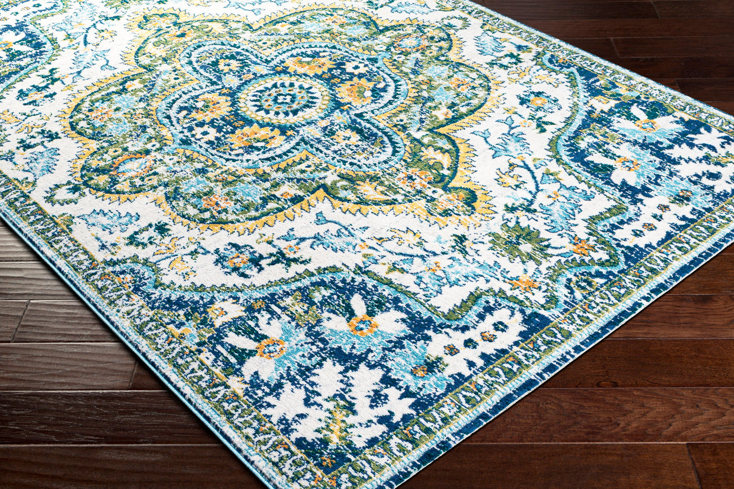 Floransa FSA-2350 5' x 7' Machine Woven Area Rug