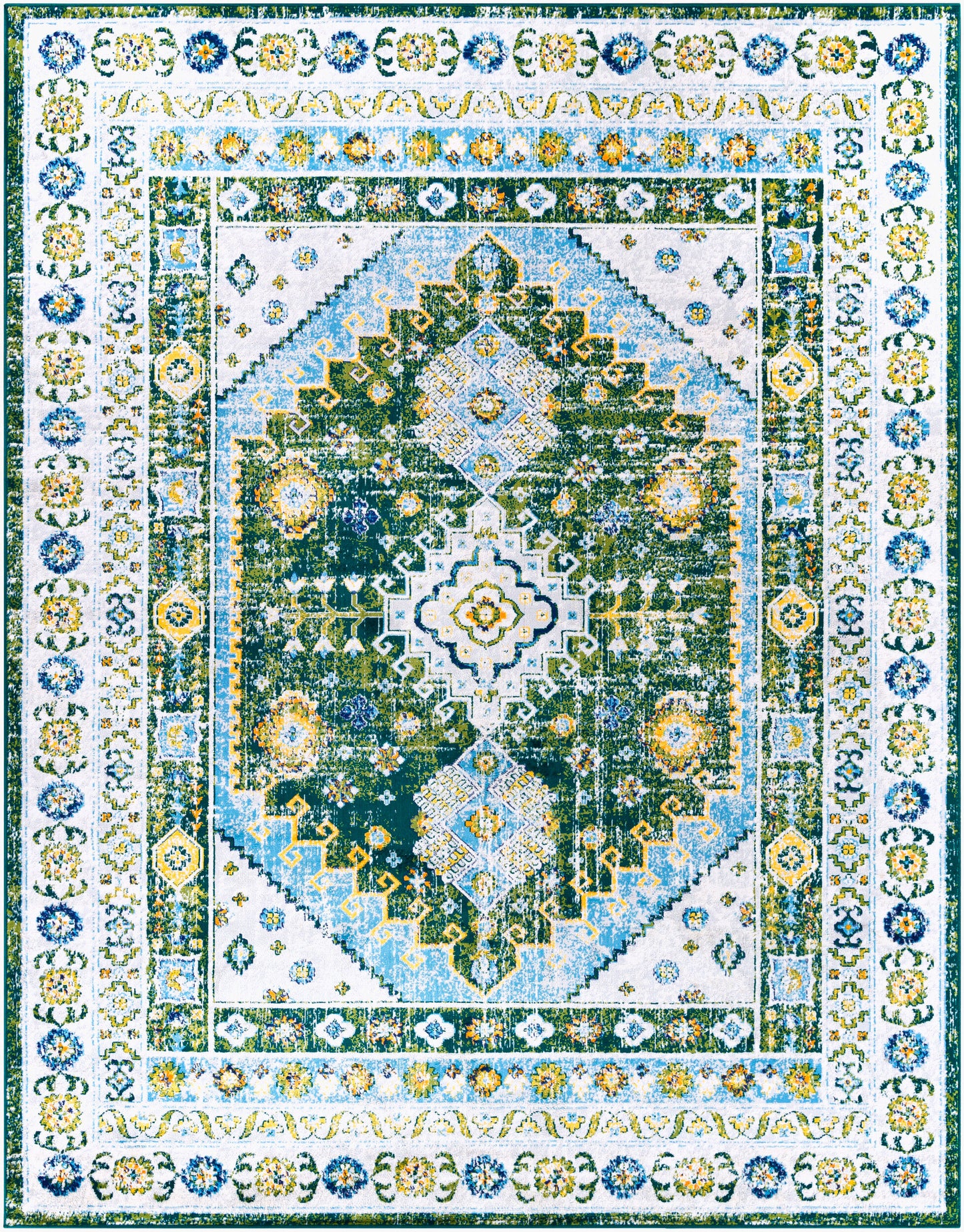 Floransa FSA-2351 9' x 12' Machine Woven Area Rug