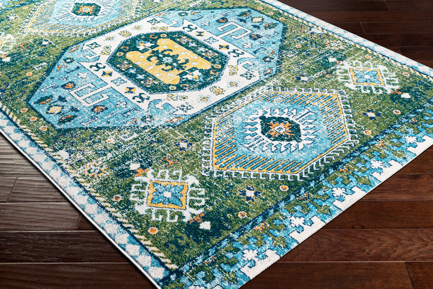 Floransa FSA-2360 5' x 7' Machine Woven Area Rug