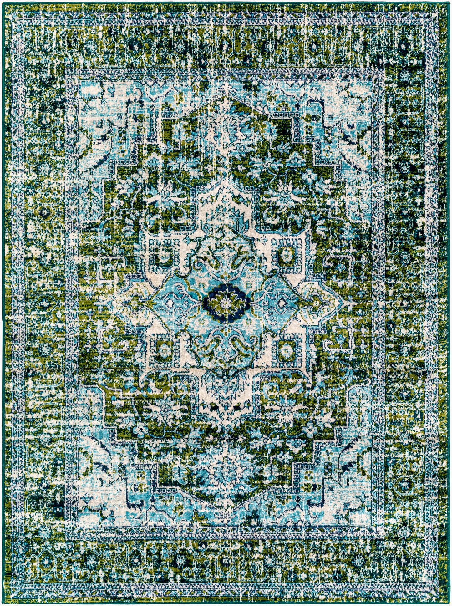 Floransa FSA-2361 5' x 7' Machine Woven Area Rug