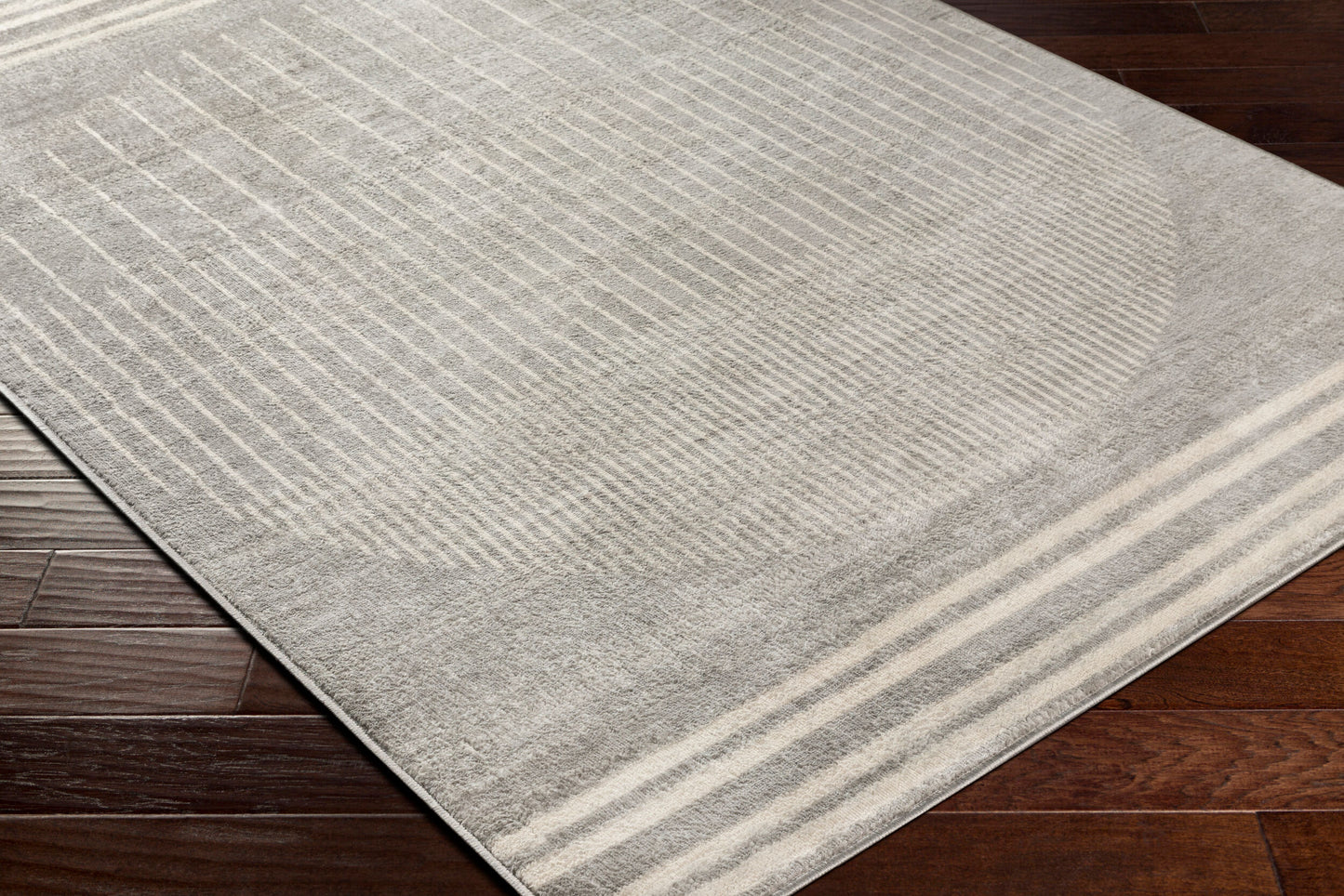 Floransa FSA-2367 6ft Square Machine Woven Area Rug