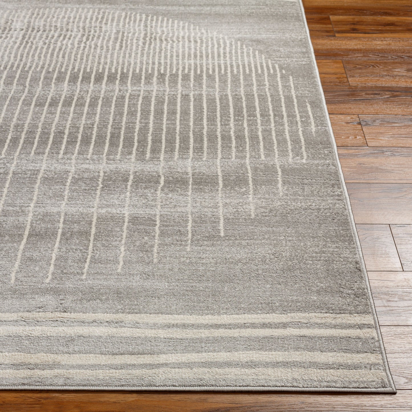 Floransa FSA-2367 6ft Square Machine Woven Area Rug