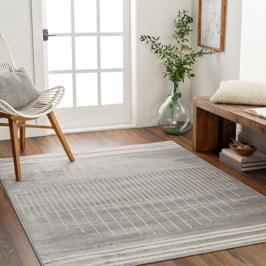 Floransa FSA-2367 8ft Square Machine Woven Area Rug