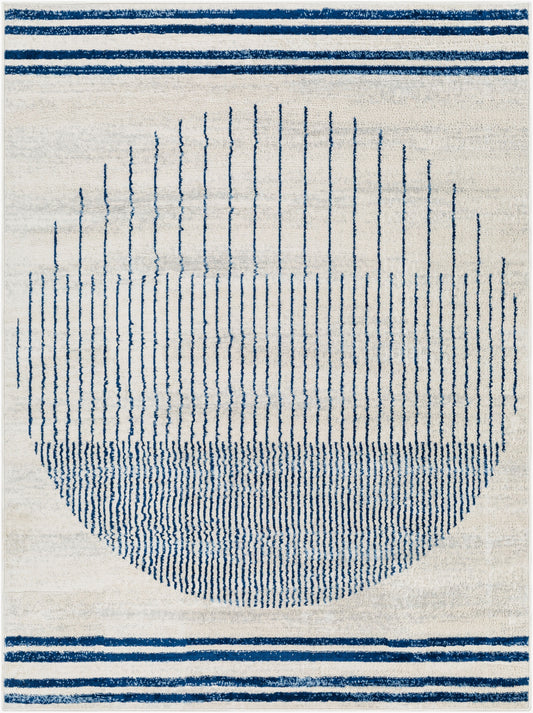 Floransa FSA-2369 6ft Square Machine Woven Area Rug