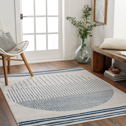 Floransa FSA-2369 8ft Square Machine Woven Area Rug