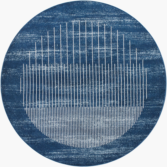 Floransa FSA-2371 6ft Round Machine Woven Area Rug