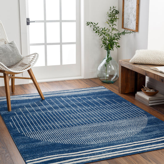Floransa FSA-2371 8ft Square Machine Woven Area Rug