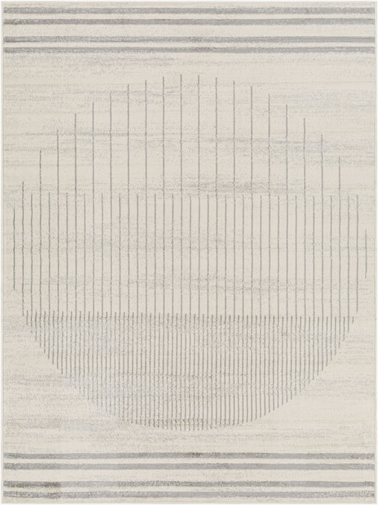 Floransa FSA-2373 6ft Square Machine Woven Area Rug