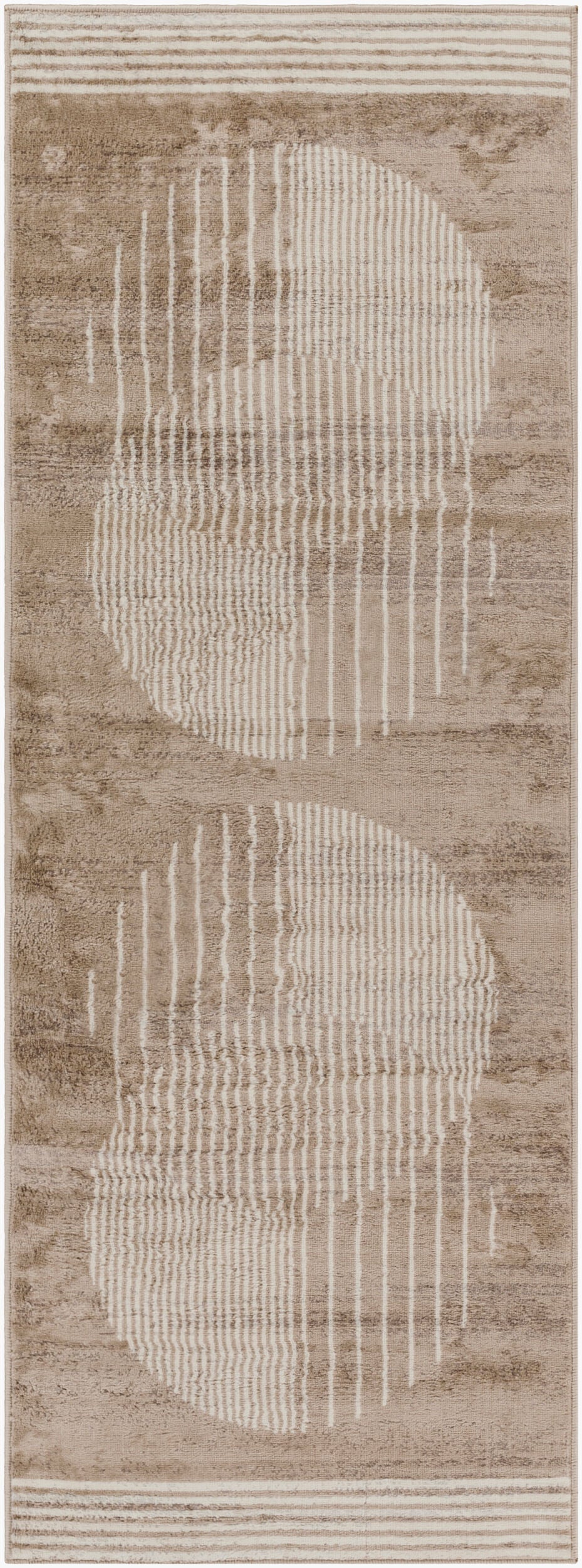 Floransa FSA-2374 7ft Runner Machine Woven Runner Rug