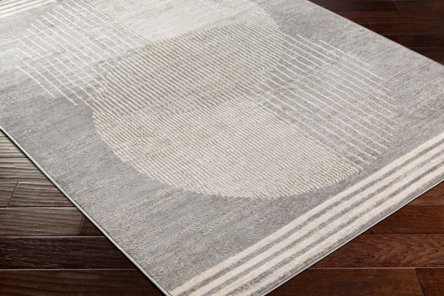 Floransa FSA-2375 6ft Square Machine Woven Area Rug