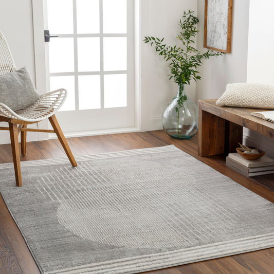Floransa FSA-2375 8ft Square Machine Woven Area Rug