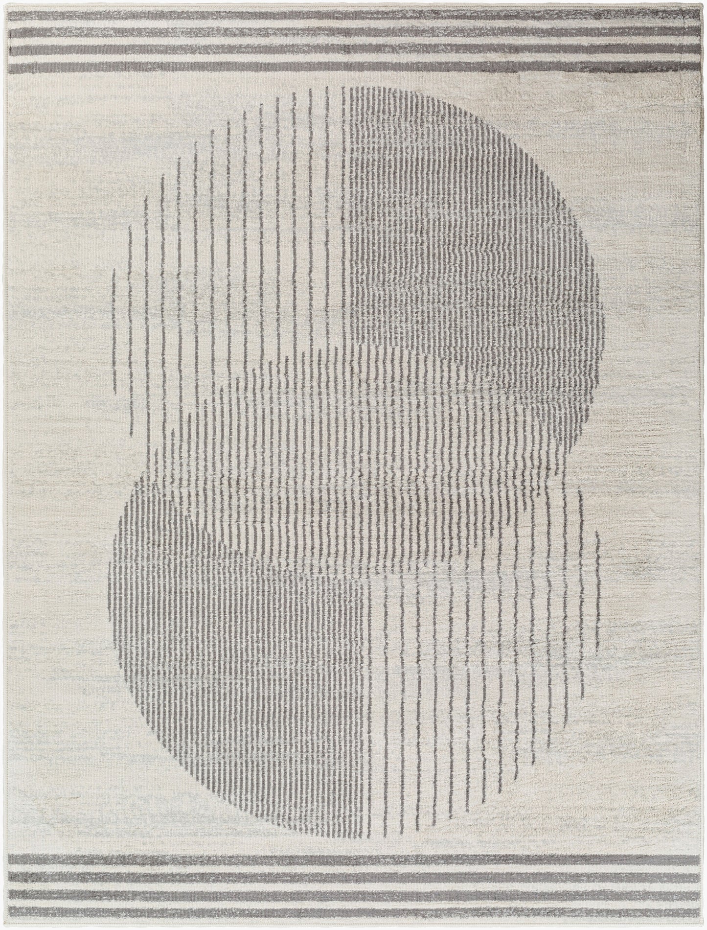 Floransa FSA-2377 6ft Square Machine Woven Area Rug